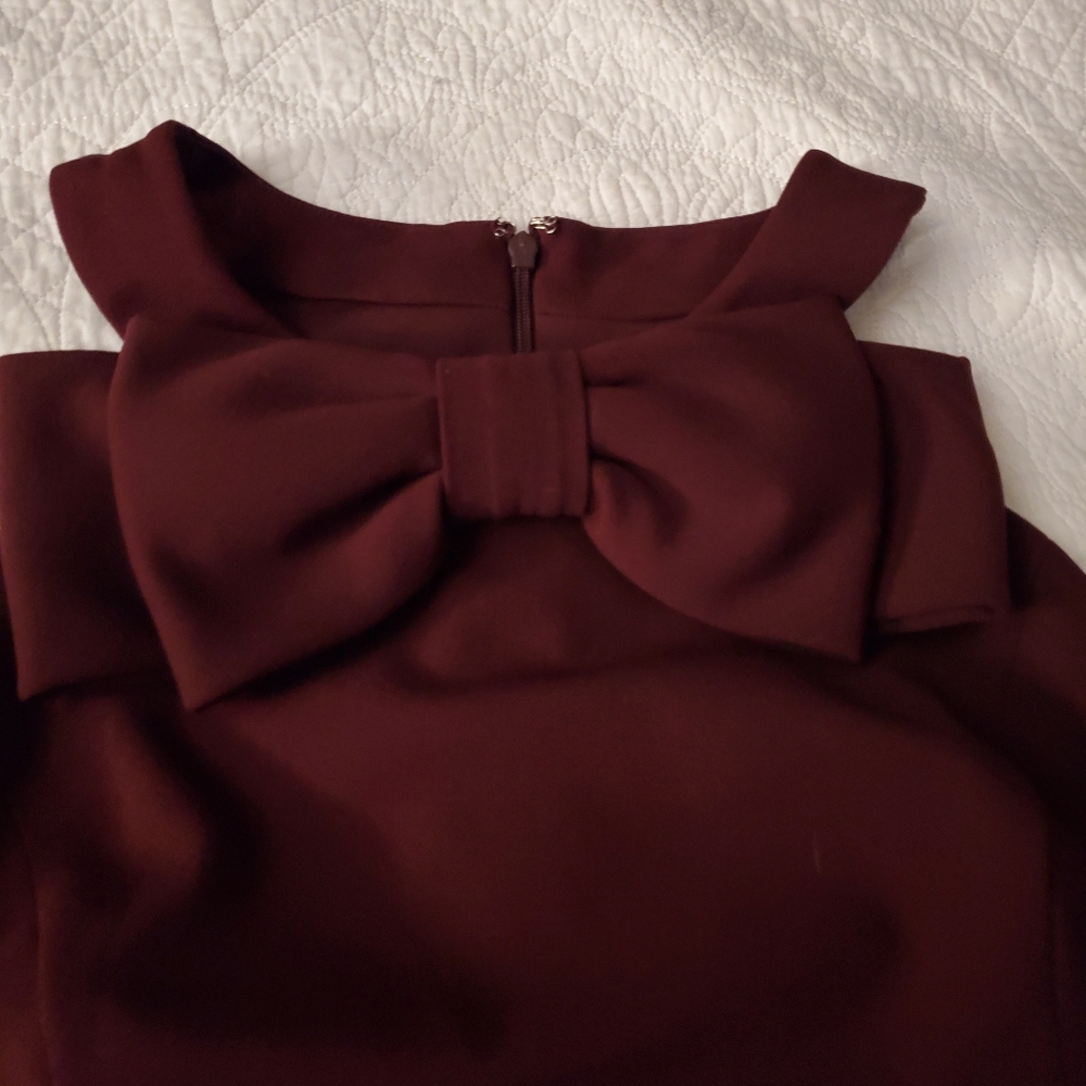 Festive Merlot party dress